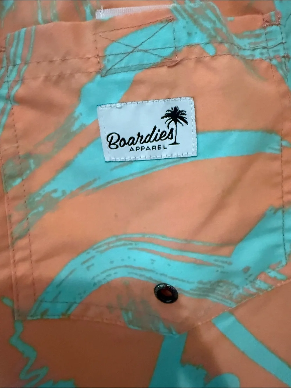 Boardies Men's Orange & Teal Swim Shorts